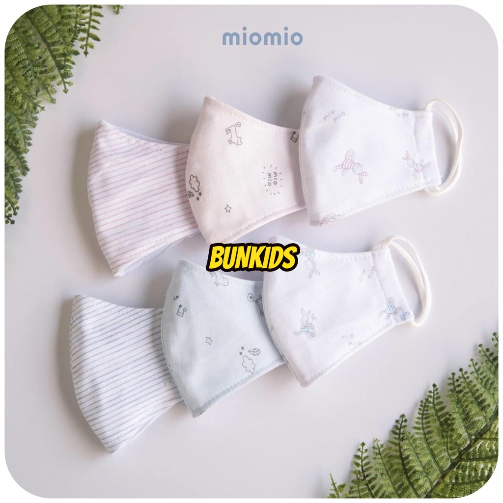 Set 3 Khẩu trang em bé MIOMIO vải cotton [ Mio ]